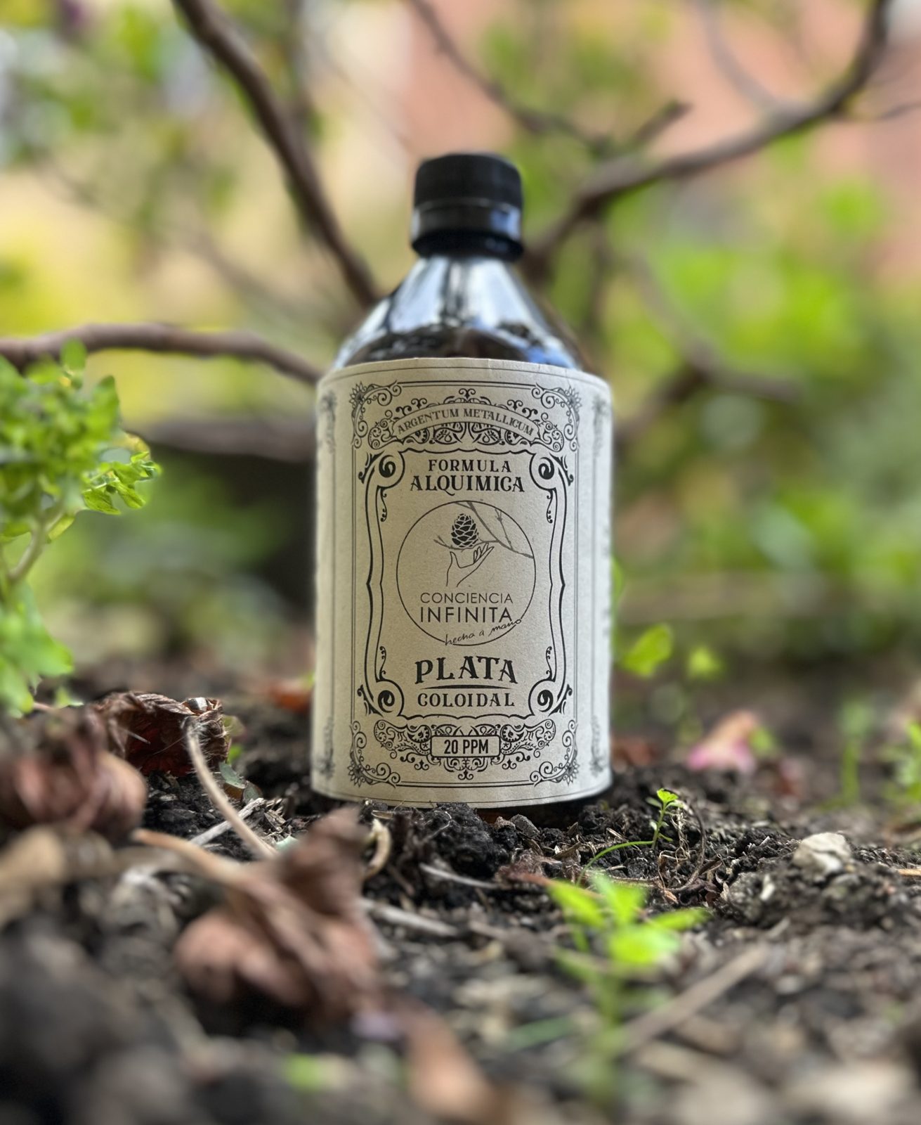 Plata Coloidal Conciencia Infinita, botella de 500 ml